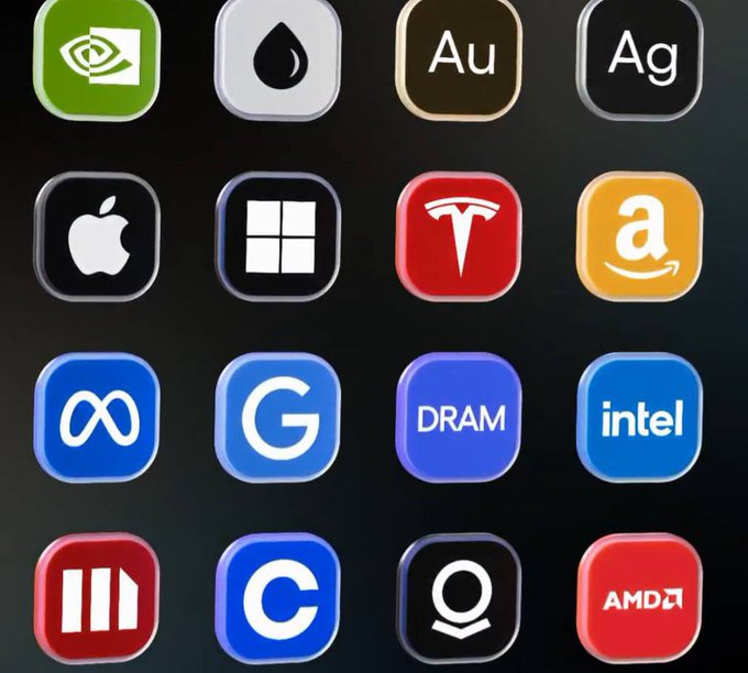 The image features an array of different logos for various companies, including Apple, Google, Dell, Intel, and others. The logos are displayed in a grid format with each company's logo occupying its own square. The colors used for these logos vary, adding visual interest to the scene. The post about the launch of Ondo Perps seems to be related to this collection of logos as it suggests that the market might have been affected by a recent event or situation and could potentially benefit from investing in companies like Dell, Intel, or other tech-related businesses.