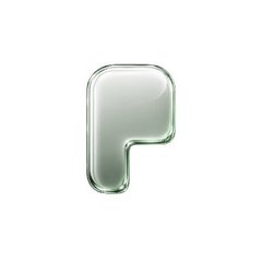A glossy, three-dimensional letter "P" floats against a white background, representing the symbol for the PONS token mentioned in the post about Robinhood Chain launchpad Pons and Uniswap Labs' long-term investment in the token.