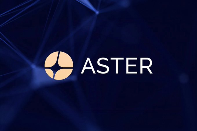 The ASTER logo is displayed against a dark blue geometric background, featuring a circular emblem to the left of the white text.