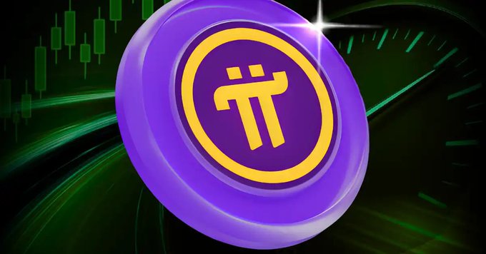 The Pi Network logo, marked with its distinctive π symbol, is displayed prominently against a purple coin backdrop with green candlestick charts in the background, symbolizing the cryptocurrency's anticipated financial breakthrough. The image reinforces the post's message of hope for Pi Coin (PCT) finally launching its v27 Protocol on September 15, marking the beginning of its smart contracts, DEX, and full ecosystem after eight years of waiting.