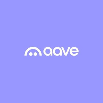 The image features a logo for an online platform named "AAVE". The logo is designed with the name "AAVE" written in white letters above a blue background, accompanied by two small black dots below the letters. In the accompanying text, the post suggests that AAVE may be undervalued, stating that it could be worth between $80 to $100 per year and base case near $175, which means the platform might generate cash-flow tokens that can potentially appreciate in value over time.