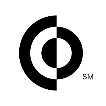 A black and white circular logo design split vertically, with the letters 'SM' in the bottom right corner.