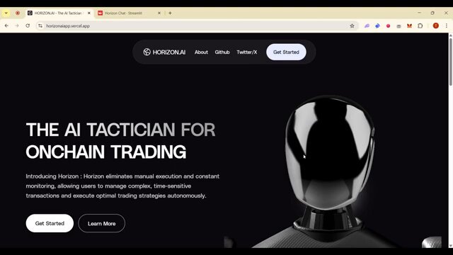 The image shows an advertisement of a website called "The Alacious Hacker" that provides technical services related to @solana trading, which is known as Onchain Trading. The webpage features a black background with white text, featuring a screenshot of a person wearing a futuristic suit and helmet.