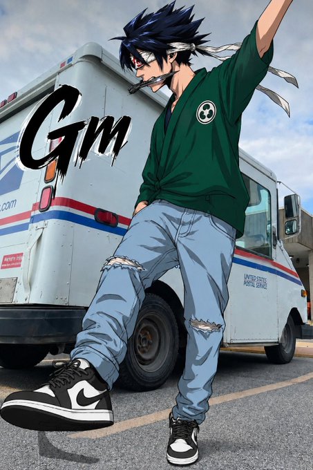 The image features a man wearing a green shirt and blue jeans standing next to a white truck with red and blue stripes, which has "Gm" written on it. The man appears to be posing for the photo while holding his mouth open. The background of the image is slightly blurred, but there are some buildings visible in the distance.

The post seems to be discussing web3 technology or blockchain networks, as suggested by the caption. It mentions that most blockchains compete for users, liquidity, developers, and security, which can lead to fragmentation within the ecosystem. Canopy Network is exploring a different path, focusing on recursion instead of traditional mining.