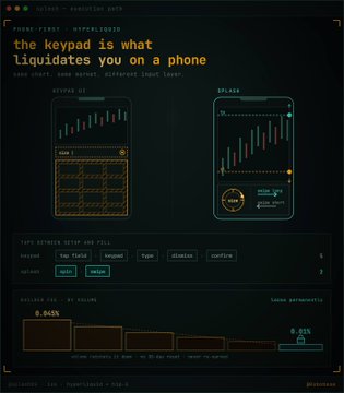 A retro, terminal-style webpage titled 'TANKS FORCE - RETRO LOUIS' with the header 'the keypad is what liquidates you on a phone,' featuring pixel art tanks, price charts, and trading interface elements.