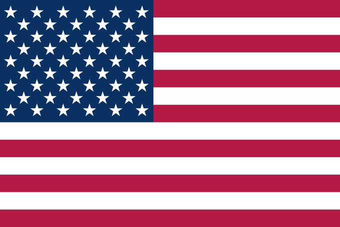 An illustration of the United States flag with red and white stripes and a blue canton filled with white stars.