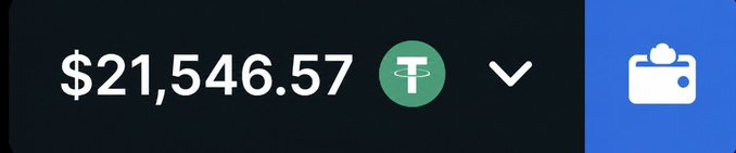 The image shows a wallet display showing a balance of $21,546.57 USDT (Tether), with the post asking users to drop their stake ID or wallet address for retweets, suggesting the user is showcasing their crypto holdings to solicit engagement.