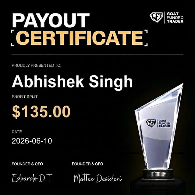 The image features a certificate of payment for $13.90, which was used to purchase shares from Goat Trading. The certificate also includes a note about the payment method being made through an algo trading platform called AlgoTrading.