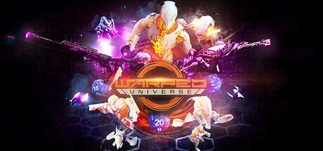 A dark, stylized graphic for 'UNIVERSE' featuring a fiery, masked figure surrounded by purple energy effects.