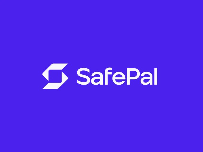 The SafePal logo is displayed on a purple background, representing the cryptocurrency wallet company mentioned in the post about a data breach affecting nearly 40,000 customers through a shipping tracking system vulnerability.