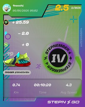 The image features a fitness tracking app with a purple background, displaying information about a user's workout progress. The app shows that the user has completed 2.5 miles of running at an average speed of 5 mph. There are also two other people in the image who appear to be jogging or walking on a path.