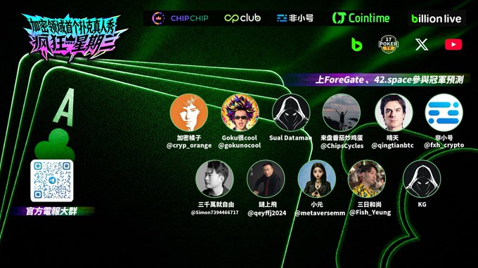 The image shows a computer screen displaying a social media platform called ForeGate, which has a green background with white text. The main focus of the image is a person's profile picture, along with various other people's names and descriptions. The post includes information about ForeGate, such as its purpose, features, and how to join or use it.