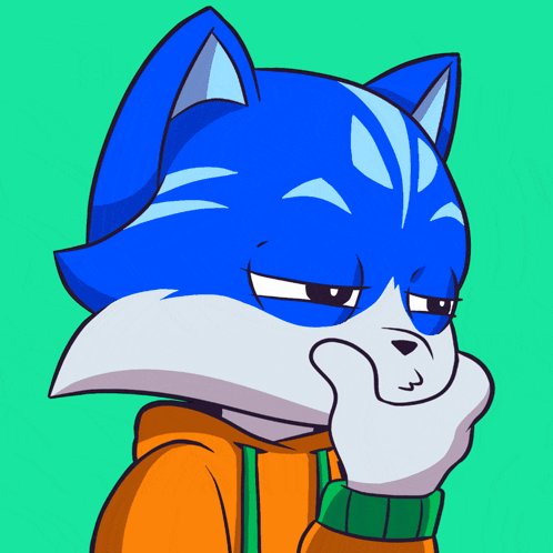 The image features a cartoon cat with blue eyes, wearing an orange hoodie and thinking about something while rubbing its chin. The caption suggests that there might be some valuable information or tips related to the telegram buybot for $TOSHI. However, without more context from the image, it is not possible to determine if this is accurate or relevant to the post's content.
