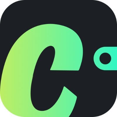 A close-up of an app icon featuring a stylized green lowercase letter 'e' on a black background.