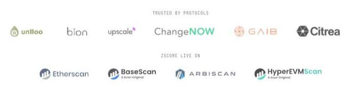 A promotional graphic displays partner logos including Uniloo, Bion, Upscale, ChangeNOW, GAIB, Citrea, Etherscan, BaseScan, ArbiScan, and HyperEVM Scan.