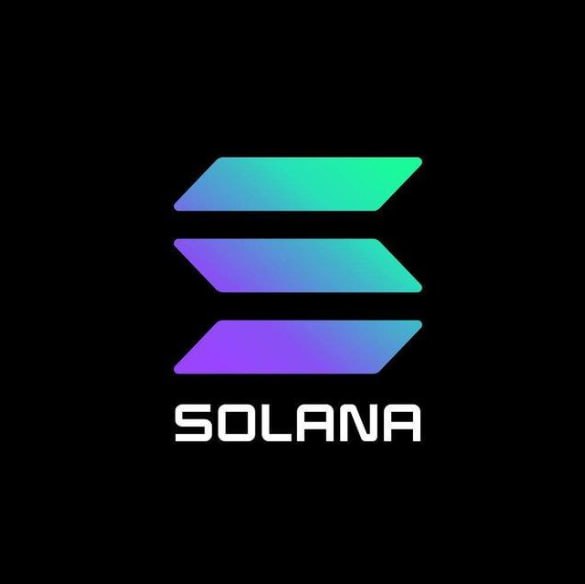 The image displays the Solana logo, featuring its signature stylized "S" in a gradient of teal, green, and purple, above the wordmark "SOLANA," set against a black background. It visually anchors the post's announcement of the Solana Foundation launching on-chain Governance Proposals (SGP), a development tied directly to the SOL network.