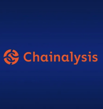 The image features a blue background with the words "Chains Analysis" written in orange letters at the top of the frame, along with an orange circle containing the word "HTX". The text also includes the phrase "HIGH RISK" and "AML provider Hyperliquid's AML provider", which could be related to the UK sanctions announcement.