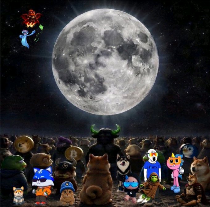 https://placehold.co/600x400?text=An+anime-style+image+showing+popular+internet+meme+characters+(Doge,+Sonic,+Pepe,+Bitcoin,+and+others)+kneeling+before+a+large+full+moon.