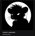 A black and white silhouette logo featuring a stylized character with sunglasses and spiky hair inside a circle, with text below.