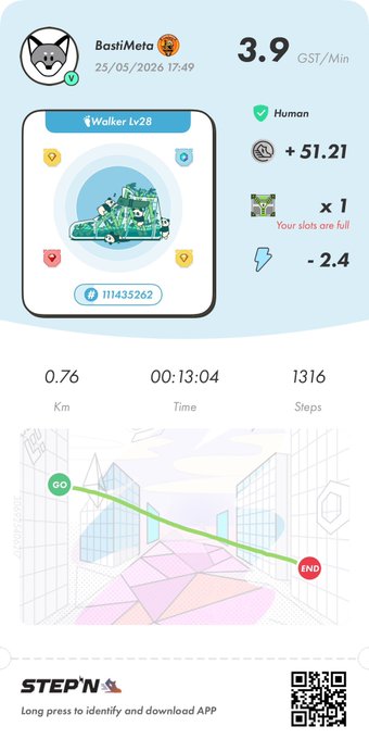 The image shows a step tracking app with a map of a city, displaying the user's progress through the day. The app also has a feature that allows users to track their steps taken each hour. There are several icons representing different activities or locations within the city, such as a shoe store and a park. The post includes a message inviting users to participate in a step challenge and offers an opportunity for users to win some money if they meet their daily step goal.