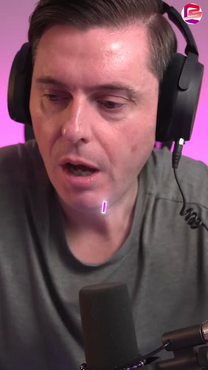 The image features a man wearing headphones, likely using a microphone, with his mouth open as if he's speaking or singing into it. The caption of the image reads "Ripple's managing director is talking 12-month minimums – possibly 5-10 years for full institutional adoption at scale". This suggests that Ripple, a cryptocurrency exchange platform, might be discussing its plans and strategies in detail with an audience through live streaming or podcasting.