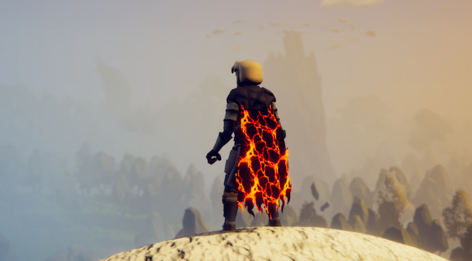 The image features a man standing on top of a hill with an orange cape billowing behind him. The caption for this image reads "Remember when a game felt like a second home? When grinding a skill meant something and a boss could wreck you for weeks? That'S Alerith, our MMORPG on @Solana". This post is about the game Alerith, which was released in 2012 as part of the series "The Legend of Zelda: Ocarina of Time". The main character, Link, is known for his fiery red hair and orange cape. He is a skilled warrior who fights against enemies using his sword and shield while also grinding to earn the Volcanic Cloak, a powerful weapon that can be used in combat or magic.