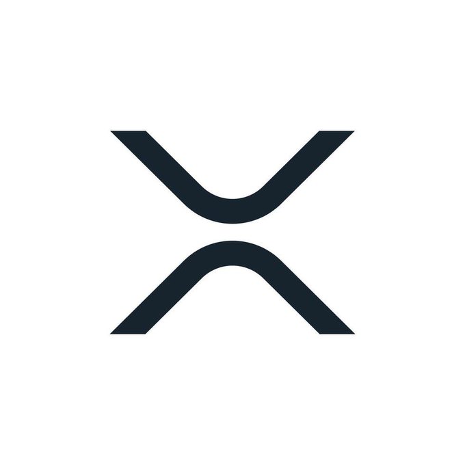 The image shows the XRP logo (a stylized black "X" on a white background) paired with a motivational Monday message about productivity and seizing new opportunities.