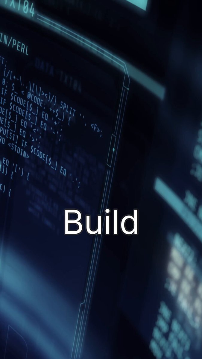 The image shows a close-up of a computer screen displaying a webpage that says "Build". The background of the image is dark, making the text stand out prominently. The text appears to be in a foreign language or code, which might suggest that the image was taken from an EVM testing environment. The website's URL is provided at the bottom of the image, and it seems like there are some requirements for building the application, such as full EVM compatibility and compliance with certain standards.