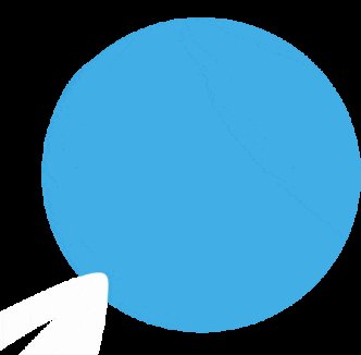 The image features a blue ball with a white outline, which appears to be floating or moving across the frame. There are two small white lines near the bottom of the image, possibly representing the fins of an aircraft. The background is black, making the blue ball stand out prominently in the scene. The caption "Gotta get that $GRAM" suggests that there might be a connection between the blue ball and some form of aviation or transportation-related content.