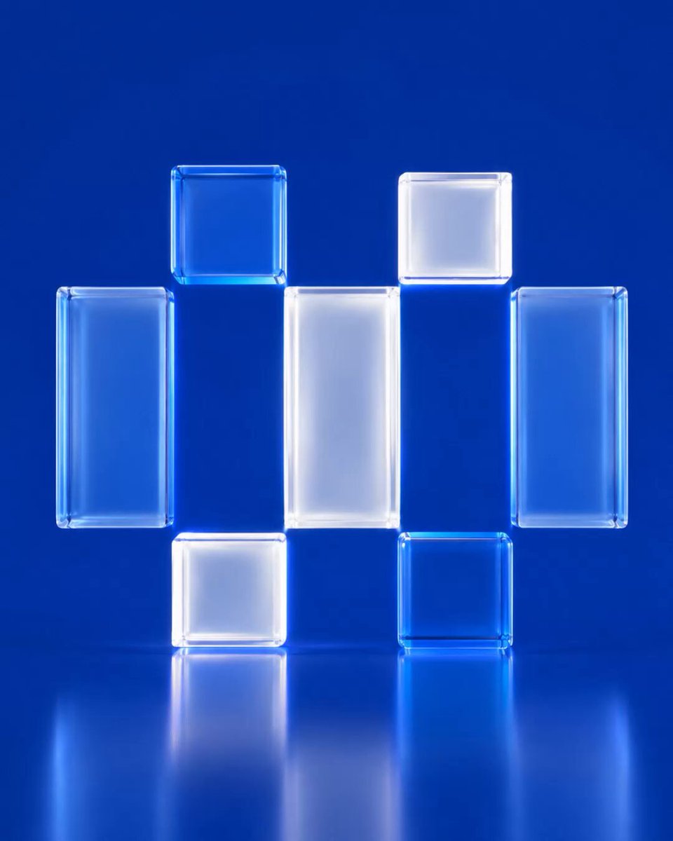 The image features a blue background with six square glass cubes arranged in two rows of three, creating an interesting visual effect against the dark blue backdrop. The cubes are illuminated from below, casting light onto them and enhancing their clarity. The caption "Africa onchain." suggests that this arrangement might be inspired by African art or culture, possibly as a form of artistic expression or commentary.