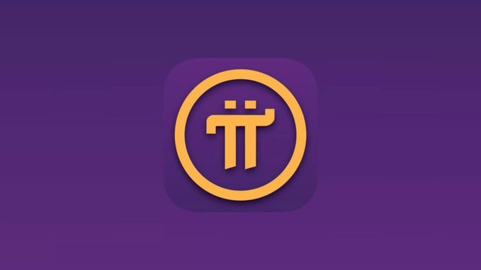 The image shows the orange Pi Network symbol centered on a purple background. It visually reinforces the accompanying post’s bold statement, “Pi network will shock the world.”
