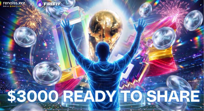 A vibrant promotional graphic features a silhouetted figure celebrating beneath a glowing World Cup trophy, surrounded by fireworks, floating XRP coins, and colorful ribbons, with the text "$3000 READY TO SHARE" prominently displayed and branding for "rendiss.xyz," "FIREFLY," and "Built on BNB Chain."

The image, which promotes a $3,000 giveaway on BNB Chain, aligns with the post's theme by visually contrasting the thrill and high value of prestigious collectibles—like a prized card or championship trophy—with the need for fast, liquid transactions that crypto solutions aim to address.
