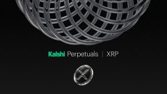 The image features a silver wire with a circular design at its center, surrounded by a black background. The text "Kalashi Perpetuals" is written above the wire, while "XRP" is written below it. The caption reads "A year ago OnlyFans models were saying they had 7 figures invested on $XRP Looking back, that has to be one of the most cringe predictions in crypto history."