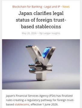 A white background with black text announces "BLOCKCHAIN FOR BANKING - Legal and IP News".