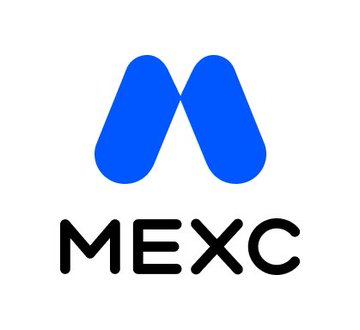 The MEXC cryptocurrency exchange logo, featuring a blue stylized "M" symbol above the text "MEXC".