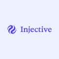 A logo with the text 'Injective' in purple on a light background.