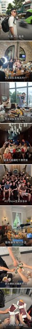This image compiles various moments from a trip to Vietnam, featuring the team, including mentions of @mia_okx, @keke_OKX, @Cryptosis9_OKX, and @Okxsophea, showcasing both the challenges and joys of their shared experiences. The collage of images visually represents the "life instance" mentioned in the accompanying post, with each picture capturing a specific memory from their journey.