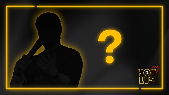 A dark silhouette of a person holding a bat is shown next to a large glowing yellow question mark, framed by a yellow border with a 'HOT LIS' logo in the corner.