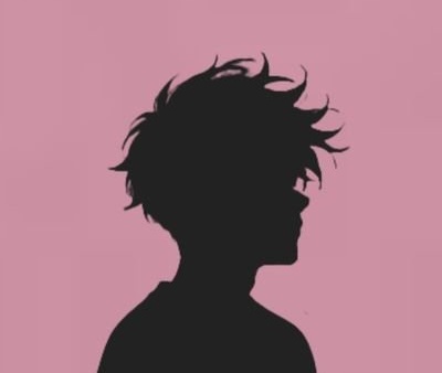 The image features a black silhouette of a person's head, with their hair styled in a messy manner. The background color is pink, which contrasts with the dark silhouette of the person. The caption below the image reads "GM Fam happy Saturday Today is X payday." This suggests that the photo was taken on a specific day when GM Fam posted it for others to see.