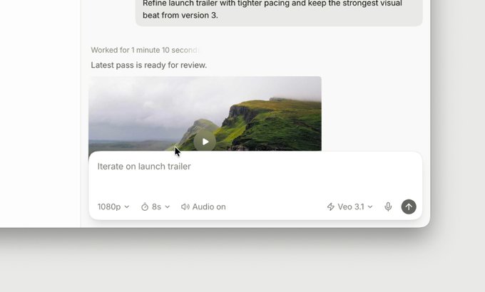 The image shows a screenshot of a webpage that has a video playing, likely for a movie or TV show. The text on the screen reads "Retine launch trailer with tighter pacing and keep the strongest visual", which suggests that the video may be a trailer for an upcoming film. The website also provides information about the video's rating and duration in minutes.