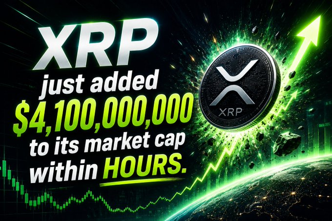 xtrp logo and text overlay, accompanied by a green explosion graphic, promoting the cryptocurrency XRP for $4,000,000.