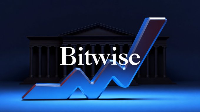 The Bitwise logo displayed in front of a classical building with columns against a dark blue background.