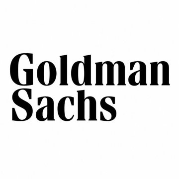 The Goldman Sachs company logo in black serif text on a white background.