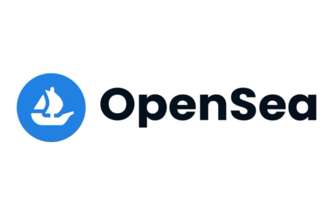The image displays the OpenSea logo, featuring a white sailboat icon inside a blue circle next to the bold black "OpenSea" wordmark. The logo relates to the post's question about whether OpenSea will support Bitcoin Ordinals, a feature that competitors like ord.net may currently handle more effectively.