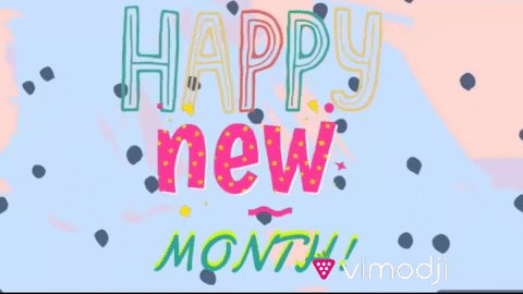 The image features a colorful banner for "Happy New Month" written in pink, green, yellow, and blue letters. Below the banner, there's text that reads "@quipfamily → building post quantum security infrastructure to protect crypto before future threats arrive @TheARCTERMINAL → creating AI powered onchain intelligence that helps users interact with crypto smarter". The image also includes a watermark in the bottom right corner that says "vmodji".
