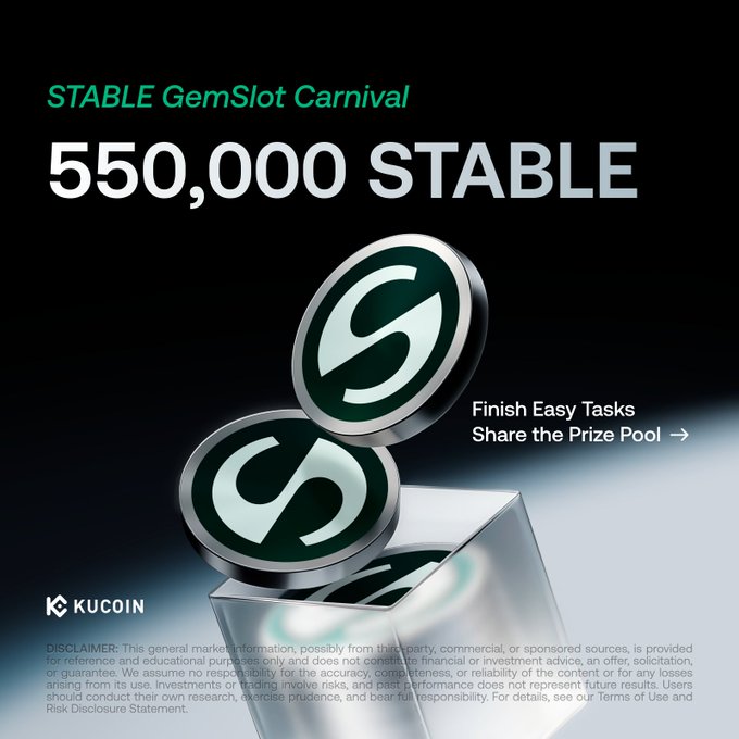 The image features two green circles stacked atop each other inside of a glass cube. The text at the bottom of the image reads "Global payments shouldn't require complex infrastructure or unpredictable fees Stable is a USDT-native L1 built for exactly that— fast, low-cost, real-world transactions at scale".