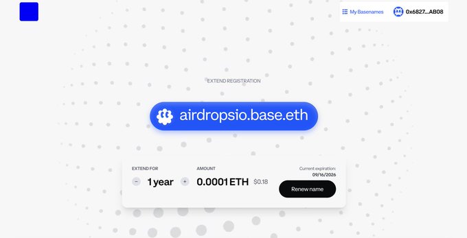 "The highest ROI NFT you'll ever buy? The average $ENS airdrop recipient saw a return of 3,000x Basename is a similar play"