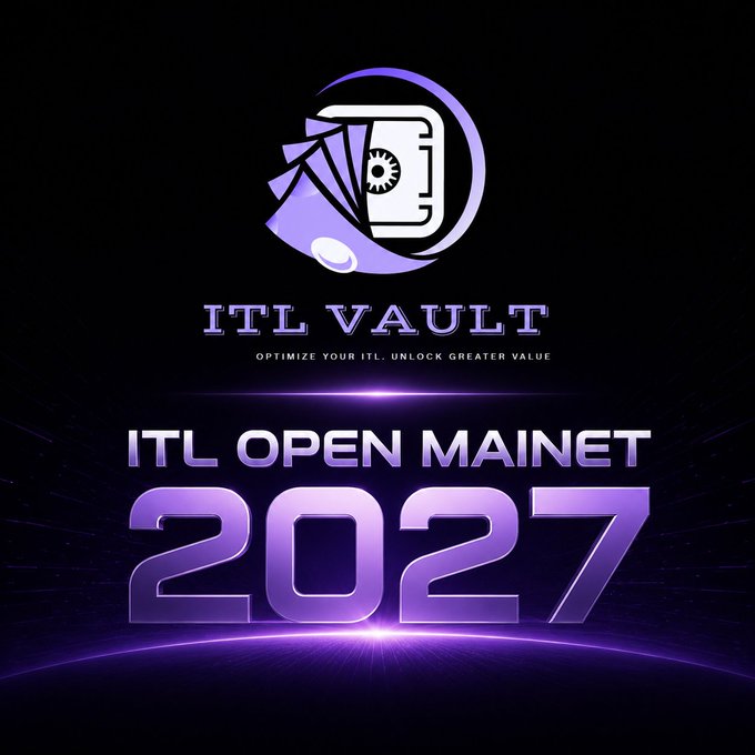 Promotional graphic for ITL Vault announcing the ITL Open Mainnet 2027 launch, featuring the ITL Vault logo with its tagline "Optimize your ITL, Unlock Greater Value," aligning with the post's theme of ITL Vault's long-term growth and value contribution alongside the InterLink ecosystem.