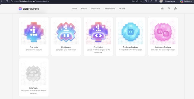 The image shows a computer screen displaying a list of five different icons, each with its own unique design. These icons are arranged in a row, showcasing various colors and shapes. The text "beta tester badge" can be seen at the bottom right corner of the image, suggesting that this is an ongoing beta testing process for these icons.