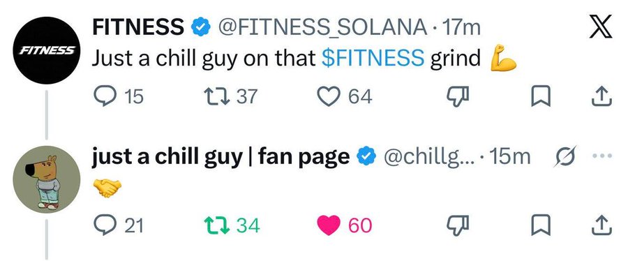 In this image, there is a social media post featuring an account named "@Fitness" that includes two links to articles about fitness. One article talks about the importance of exercise for physical health, while the other piece delves into the financial benefits of investing in fitness-related businesses. The post seems to be promoting both aspects of maintaining a healthy lifestyle and potentially generating monetary gains from it as well.
